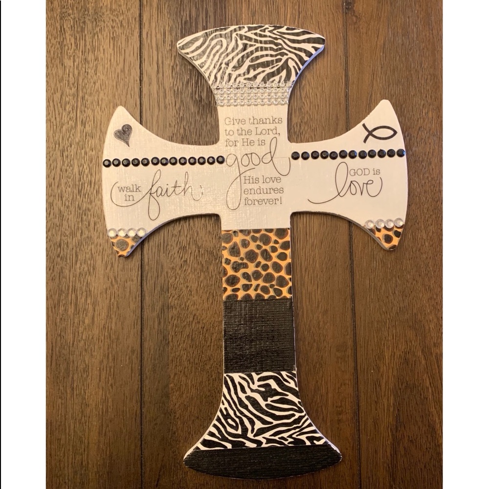 Black and white cross